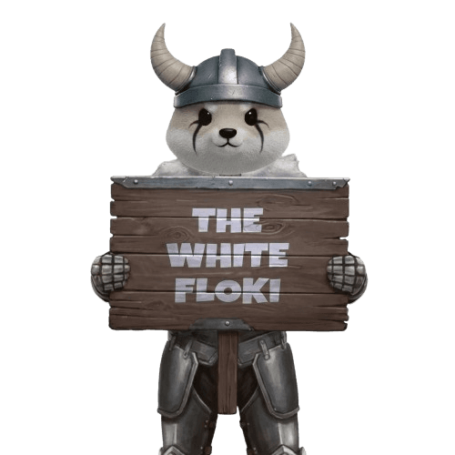 White Floki Sign